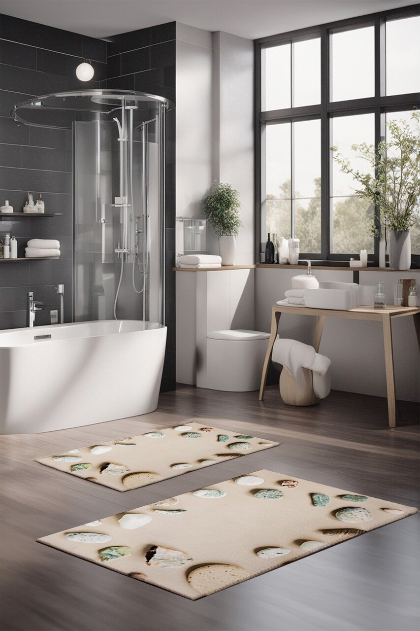 Set covorase de baie, L'essentiel Maison, CT-5371, Multicolor - imagine 4